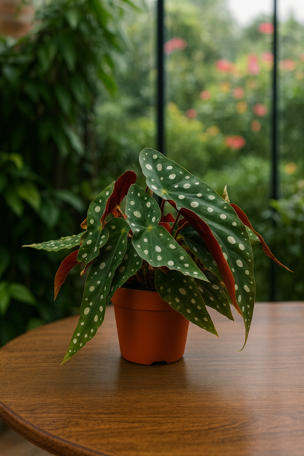 Begonia Maculata – Plante rare Ø12 cm - 20 cm – Feuilles tachetées décoratives – Plante d’intérieur graphique & tropicale