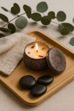 Bougie Parfumée Naturelle – Ambiance Cocooning & Spa