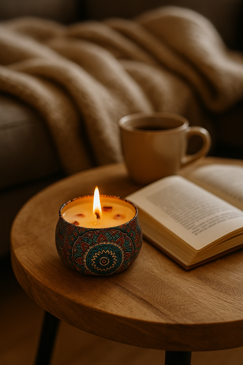 Bougie Parfumée Naturelle – Ambiance Cocooning & Spa