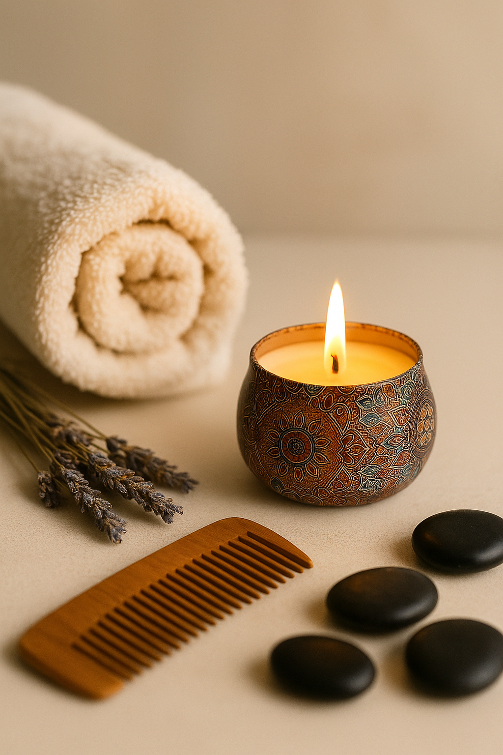 Bougie Parfumée Naturelle – Ambiance Cocooning & Spa
