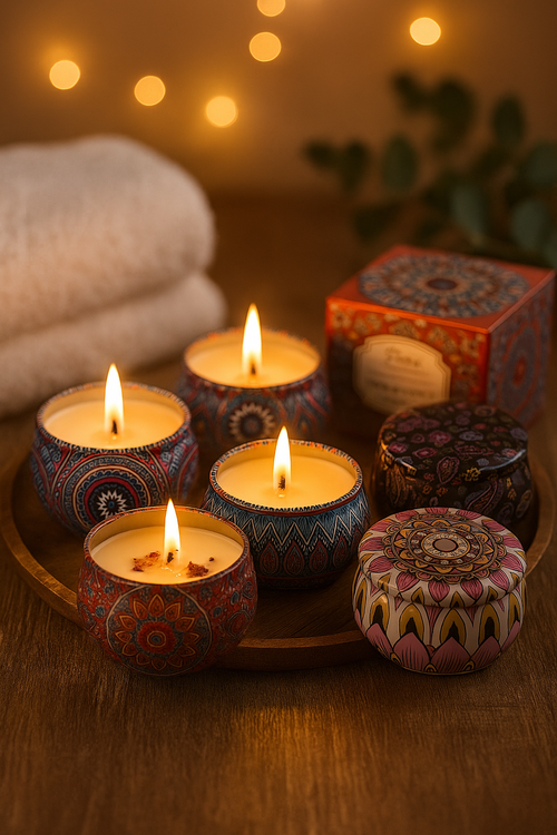 Bougie Parfumée Naturelle – Ambiance Cocooning & Spa