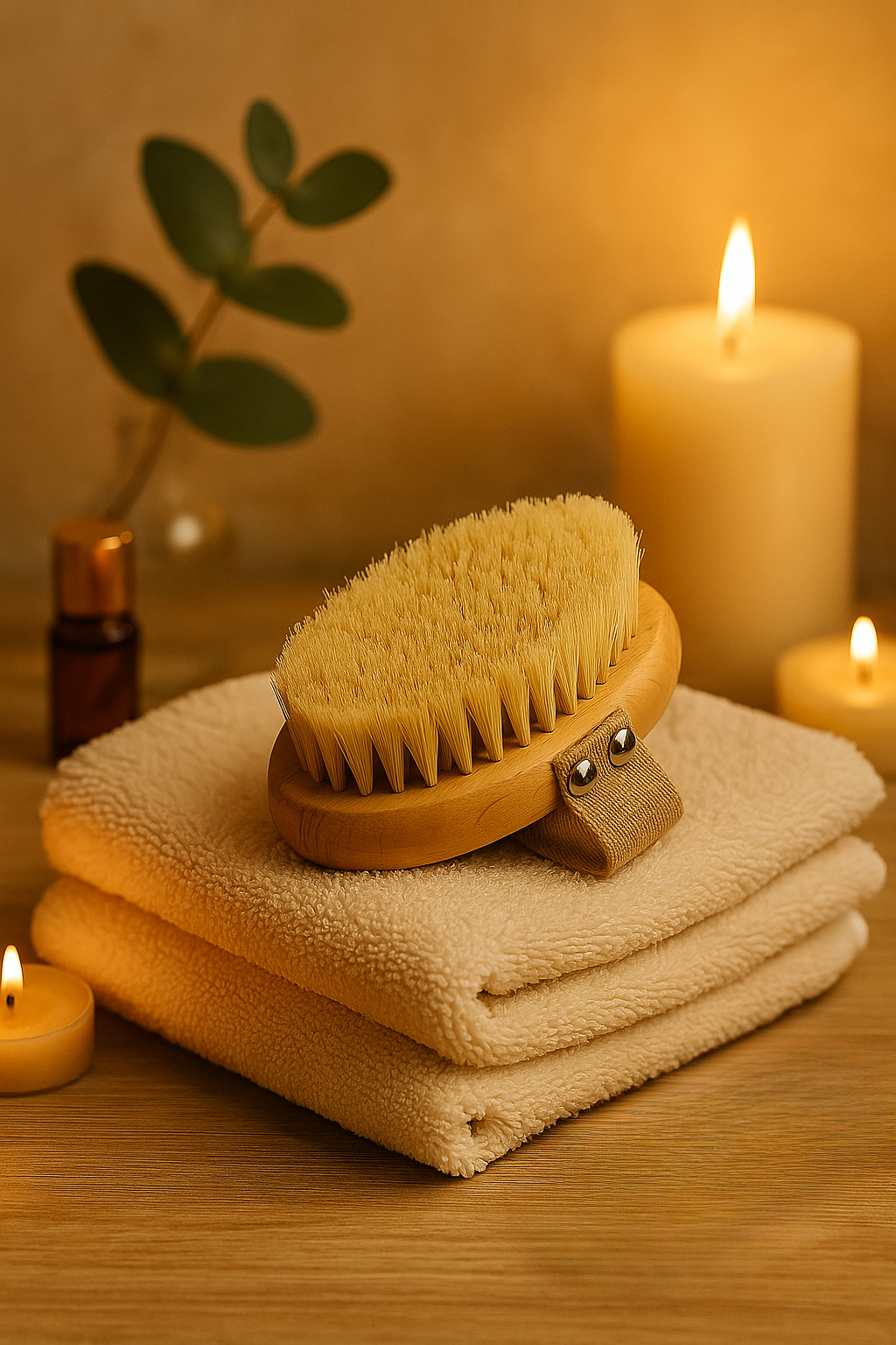 Brosse Exfoliante Naturelle – Massage à Sec & Soin Revitalisant