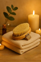 Brosse Exfoliante Naturelle – Massage à Sec & Soin Revitalisant