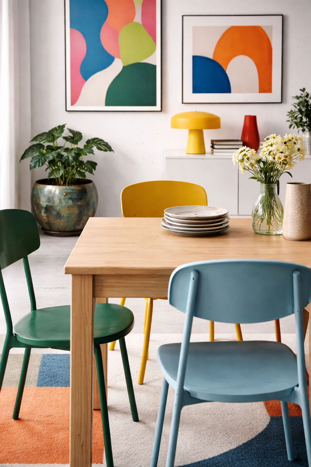 Cache-pot Ellen Vintage Green en métal patiné – Cache-pot décoratif intérieur