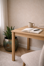 Cache-pot Ellen Vintage Green en métal patiné – Cache-pot décoratif intérieur