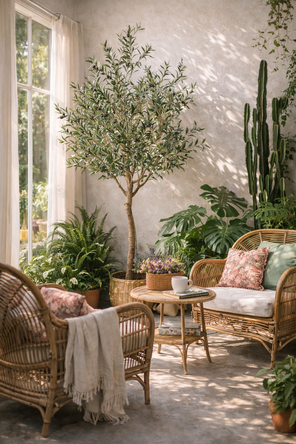Olivier artificiel (Olea Europaea) — Arbre emblématique du Sud, feuillage réaliste & sans entretien - 115 cm à 180 cm