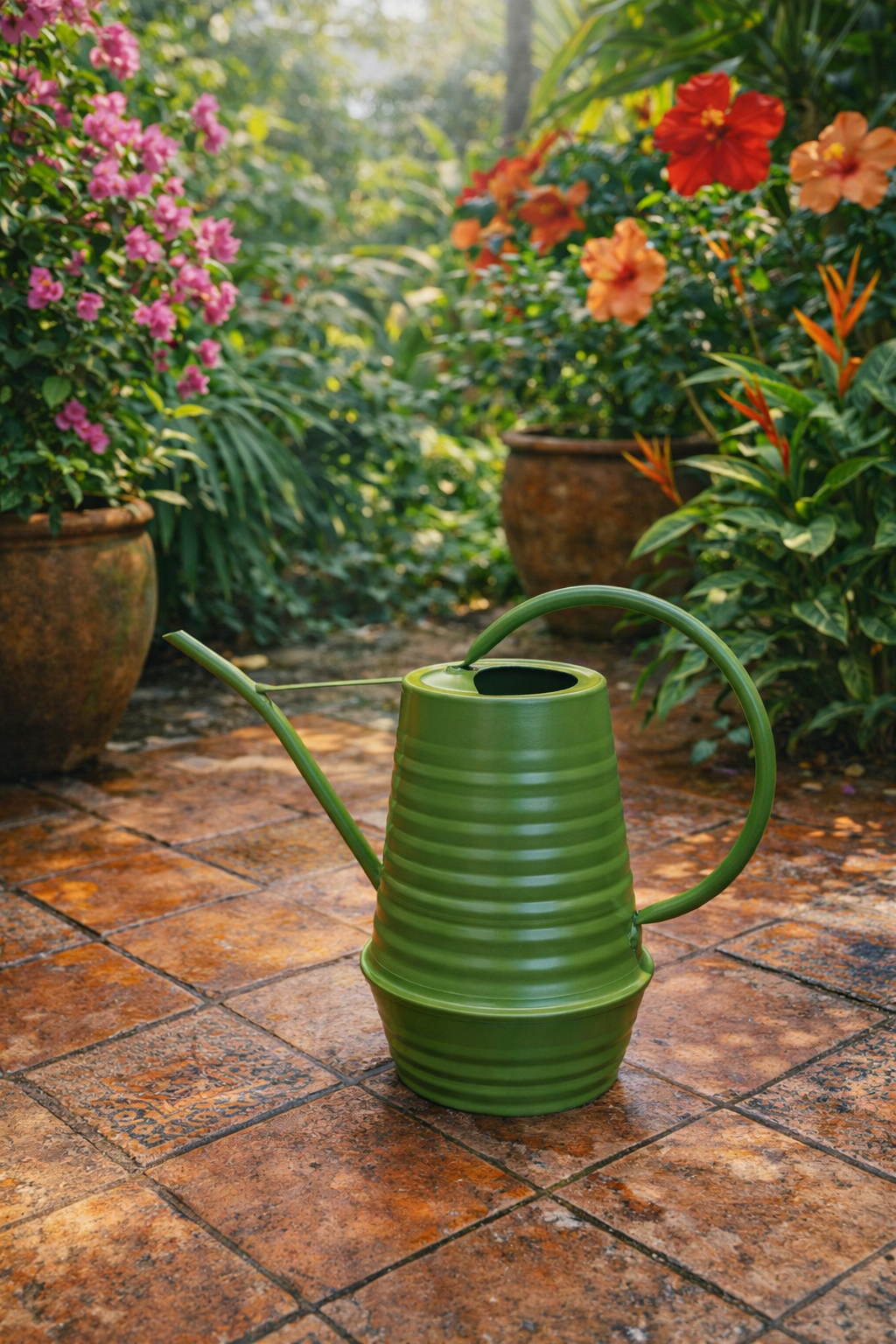 Arrosoir d’intérieur en zinc 1 L – Bec long et poignée ergonomique pour arrosage précis