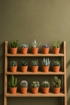 Cactus & Succulent Mix – 15 Plants in Terracotta Pots – Ø5.5 cm
