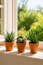 Cactus & Succulent Mix – 15 Plants in Terracotta Pots – Ø5.5 cm