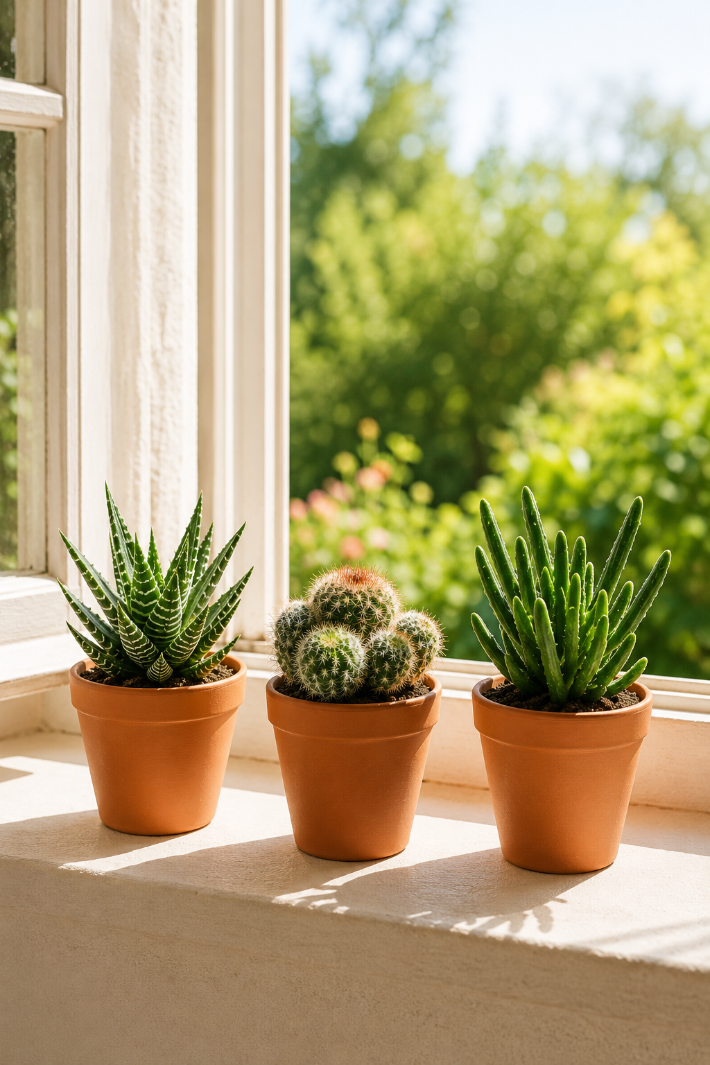 Cactus & Succulent Mix – 15 Plants in Terracotta Pots – Ø5.5 cm