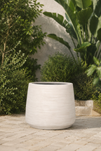 Jumbo Patt Washed Ivory Cachepot