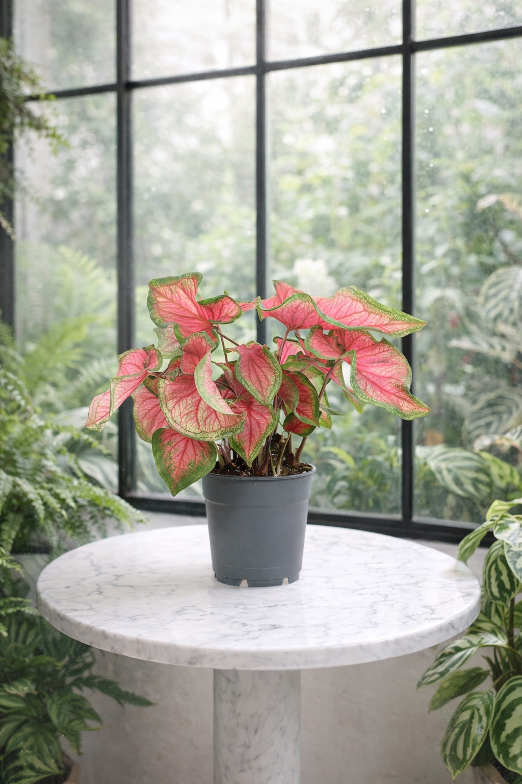 caladium as indoor plants Caladium Sweetheart Ø12 cm – Pink indoor plant 20–30 cm – Douceur Maison