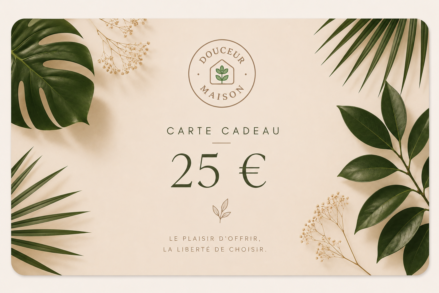 Carte cadeau Douceur Maison