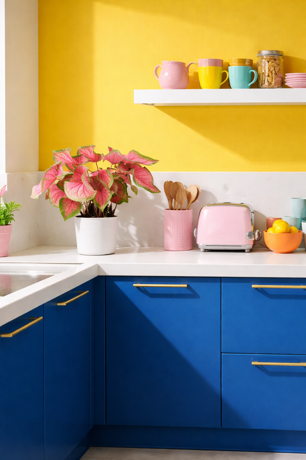 Caladium Sweetheart Ø12 cm – Plante tropicale d’intérieur rose 20–30 cm