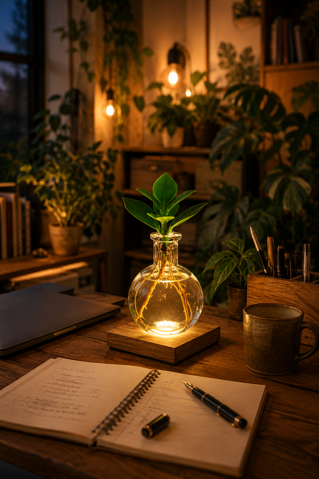 Clusia Rosea LED illuminated