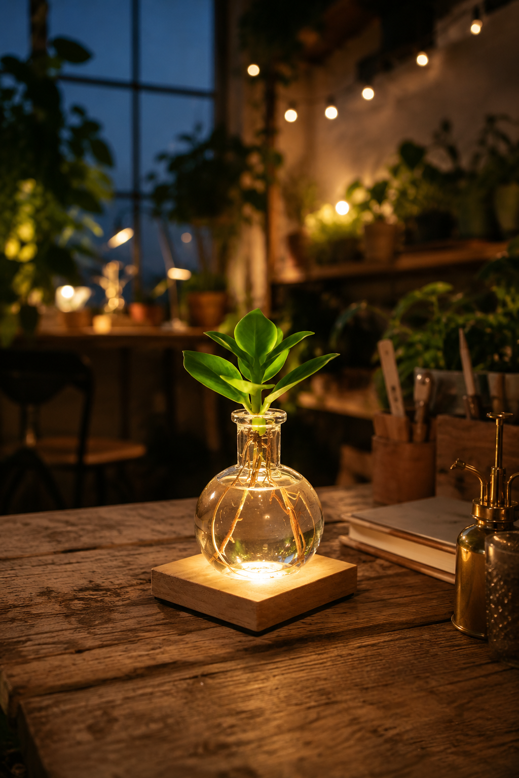 Clusia Rosea LED illuminated