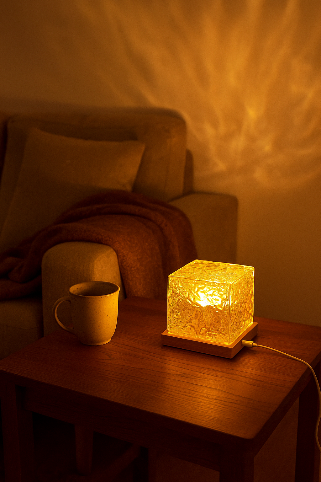 Lampe Projecteur Effet Vagues Océan – 16 Couleurs, Télécommande & USB – Ambiance Relaxante