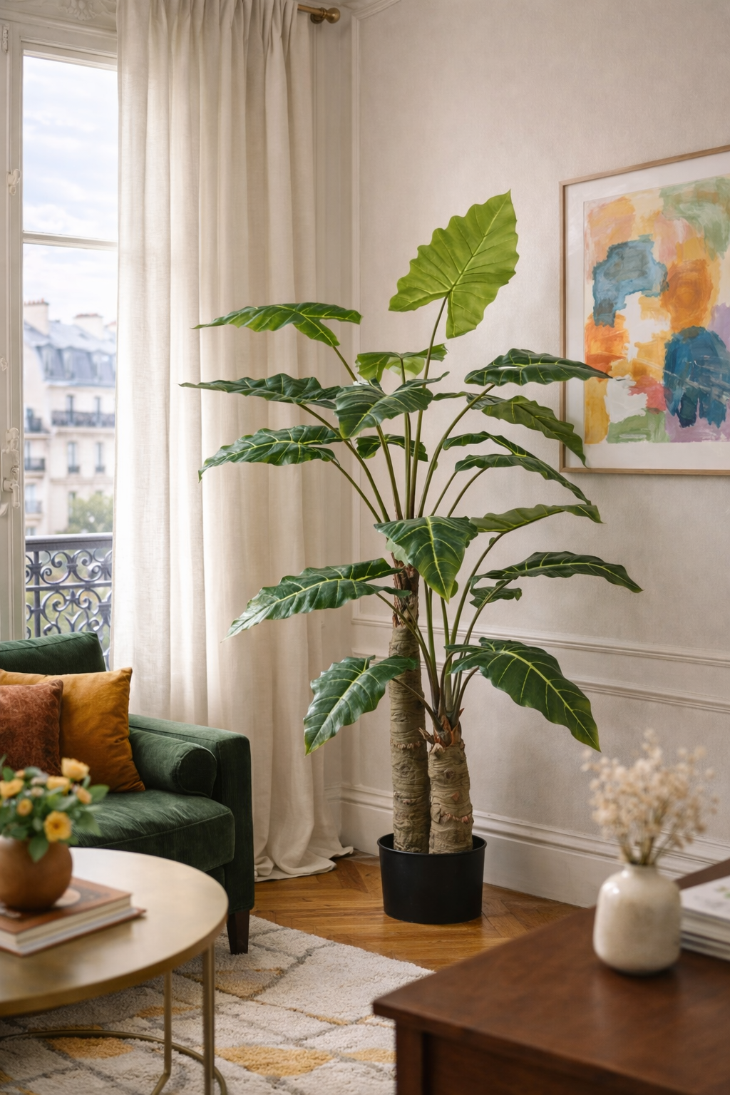 Alocasia artificielle — Olifantsoor — Plante d’intérieur design — 70 cm, 150 cm & 180 cm