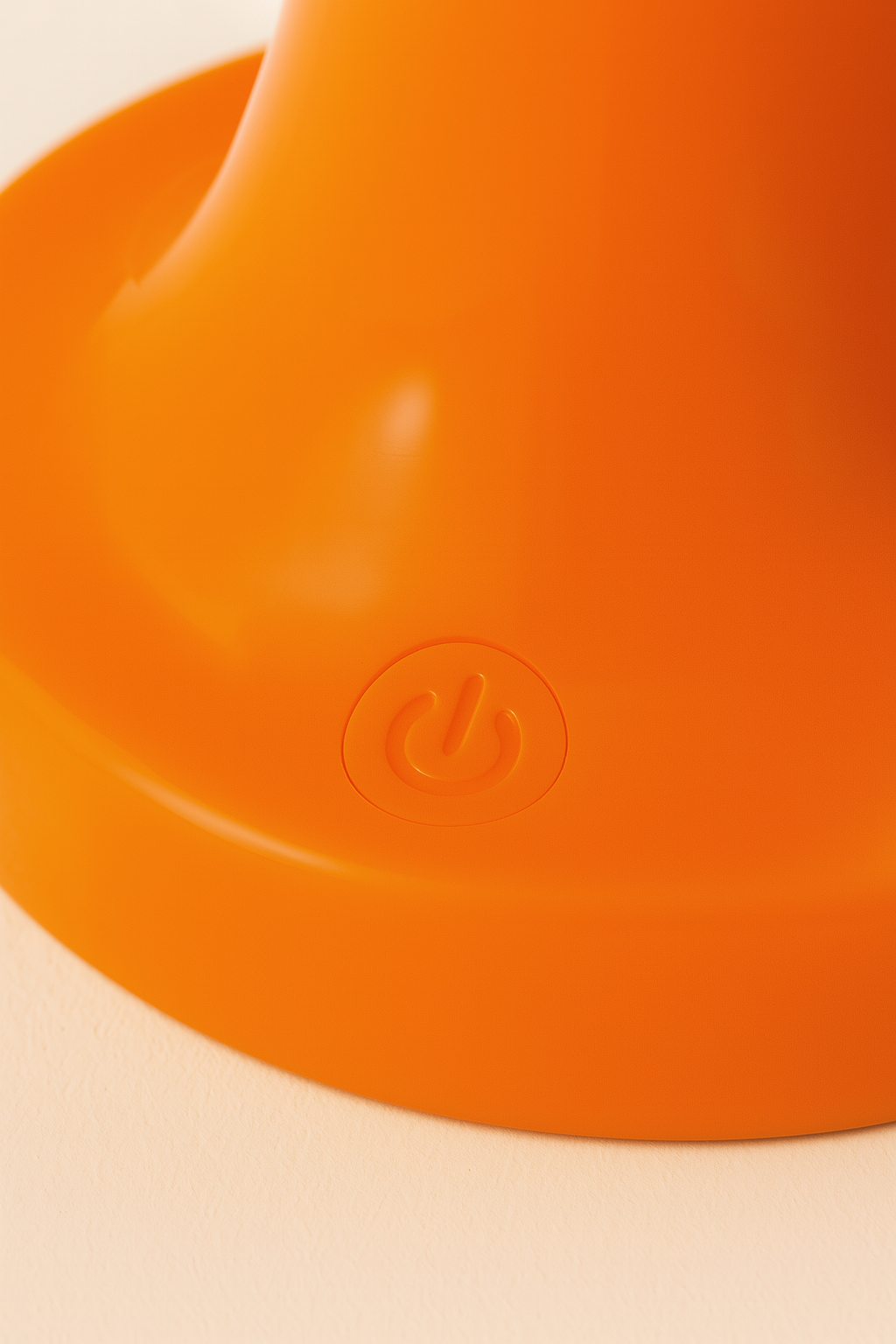 Lampe Champignon LED Rechargeable – Design Orange & Blanc – 28 cm