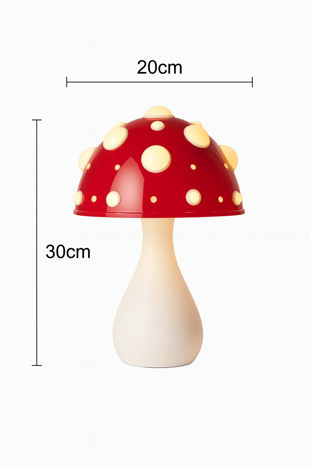 Rote Pilzlampe – Tricolor USB