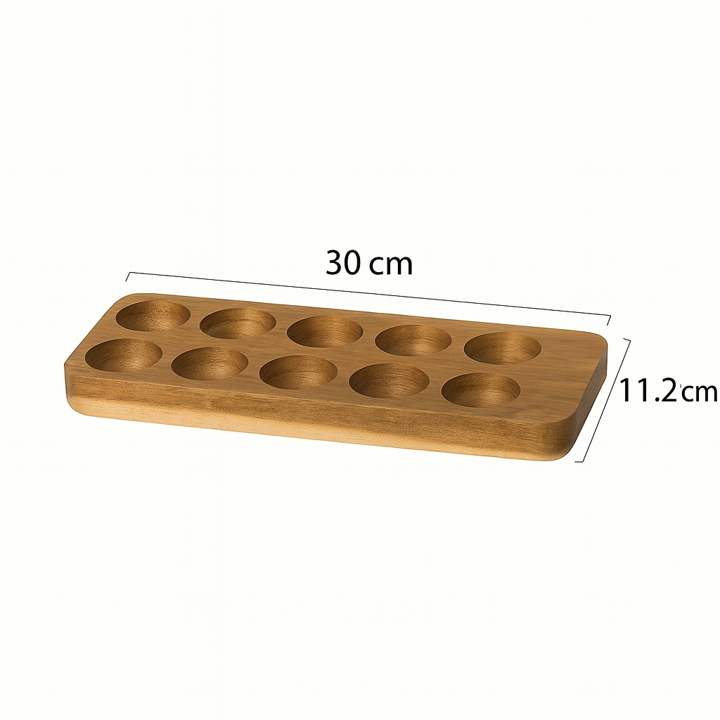 Support à Œufs en Bois – Range-Œufs Design 6 ou 12 Compartiments | Cuisine & Art de Vivre
