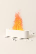 Diffuseur d’Arômes à Effet Flamme – Design Élégant et Atmosphère Cocooning (Blanc)