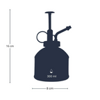 Vaporisateur d’Arrosage 300 ml – Verre & Acier Inoxydable Premium (Doré, Argenté ou Transparent)