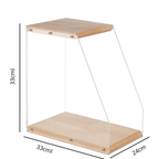 Porte-Vinyles en Bois & Plexi – Rangement Disques Vinyles, Support Vinyle Design 40+ LP – Organisateur Transparent & Élégant