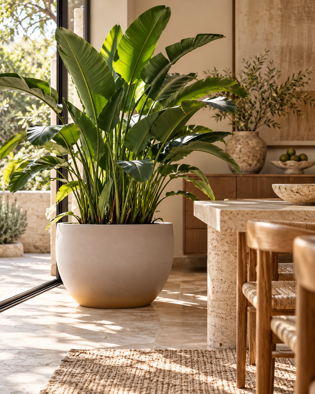 Eggy Taupe – XXL Pot – Ø55 × H43 cm