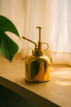 Vaporisateur d’Arrosage 300 ml – Verre & Acier Inoxydable Premium (Doré, Argenté ou Transparent)