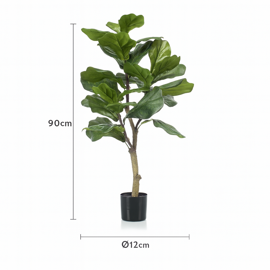 Ficus Lyrata Artificiel – Plante décorative premium – 90 à 180 cm