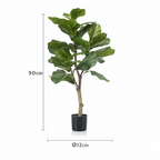 Ficus Lyrata Artificiel – Plante décorative premium – 90 à 180 cm