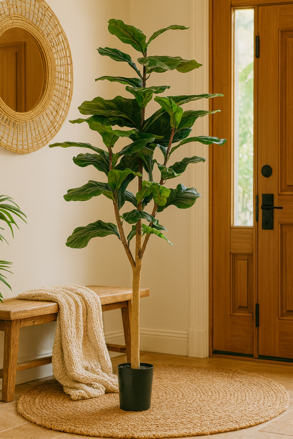 Ficus Lyrata Artificiel – Plante décorative premium – 90 à 180 cm