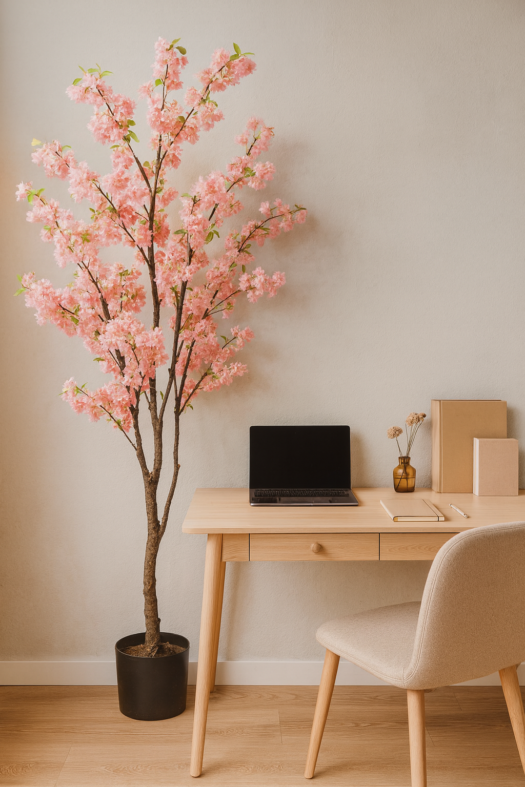 Cerisier Japonais Artificiel – Prunus Kersenbloesem – Rose – 210 cm