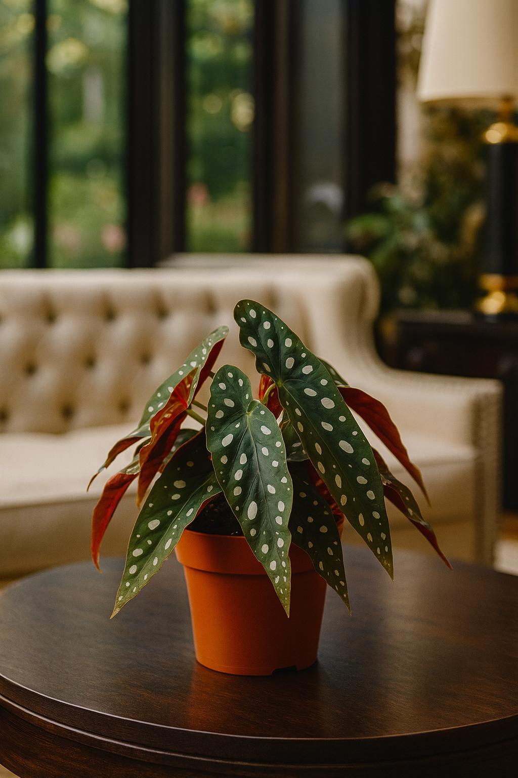 Begonia Maculata – Plante rare Ø12 cm - 20 cm – Feuilles tachetées décoratives – Plante d’intérieur graphique & tropicale