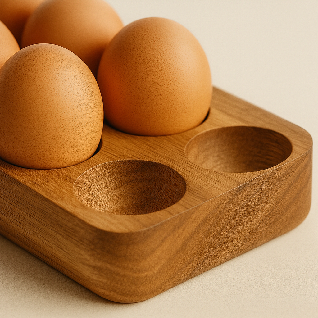 Support à Œufs en Bois – Range-Œufs Design 6 ou 12 Compartiments | Cuisine & Art de Vivre