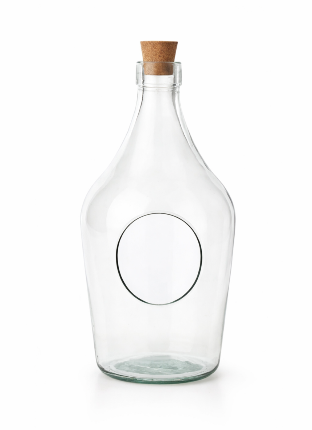 Offenes 3-Liter-Glasterrarium mit Korken – dekorative Terrariumflasche