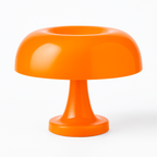 Lampe Champignon LED Rechargeable – Design Orange & Blanc – 28 cm
