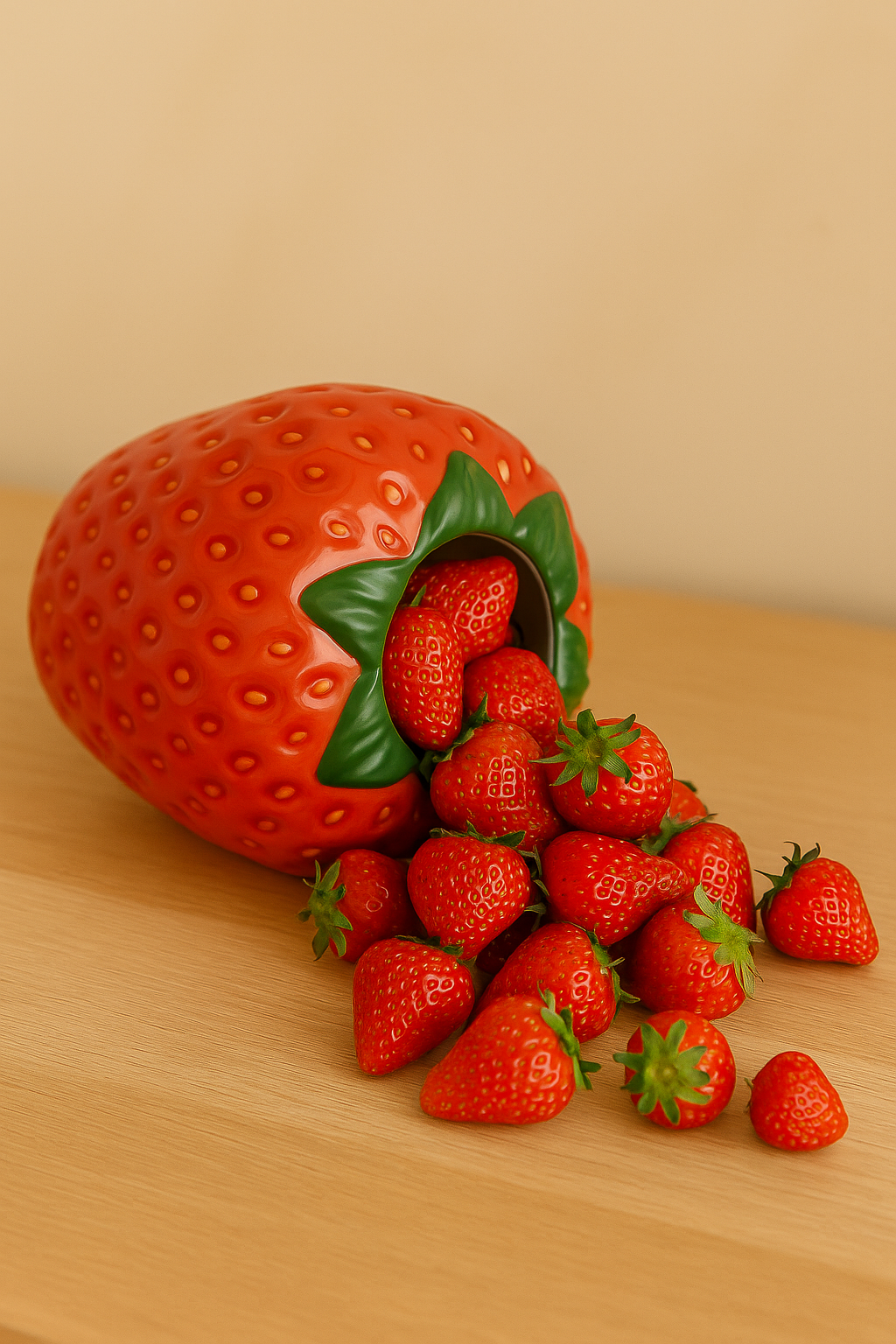 Vase Fraise en Céramique – Déco Fruitée & Originale pour Intérieur Moderne