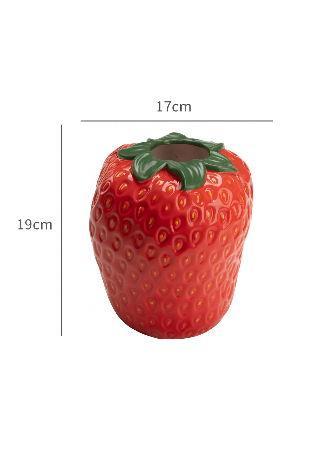 Vase Fraise en Céramique – Déco Fruitée & Originale pour Intérieur Moderne