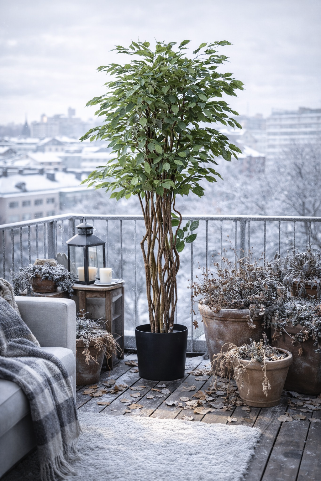 Realistischer künstlicher Ficus (170 cm) – Große dekorative Kunstpflanze