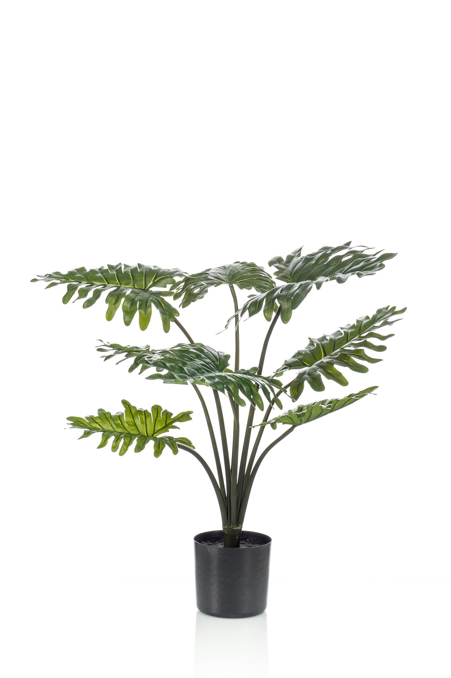 Philodendron artificiel haut de gamme – Plante décorative réaliste sans entretien (60 à 120 cm)