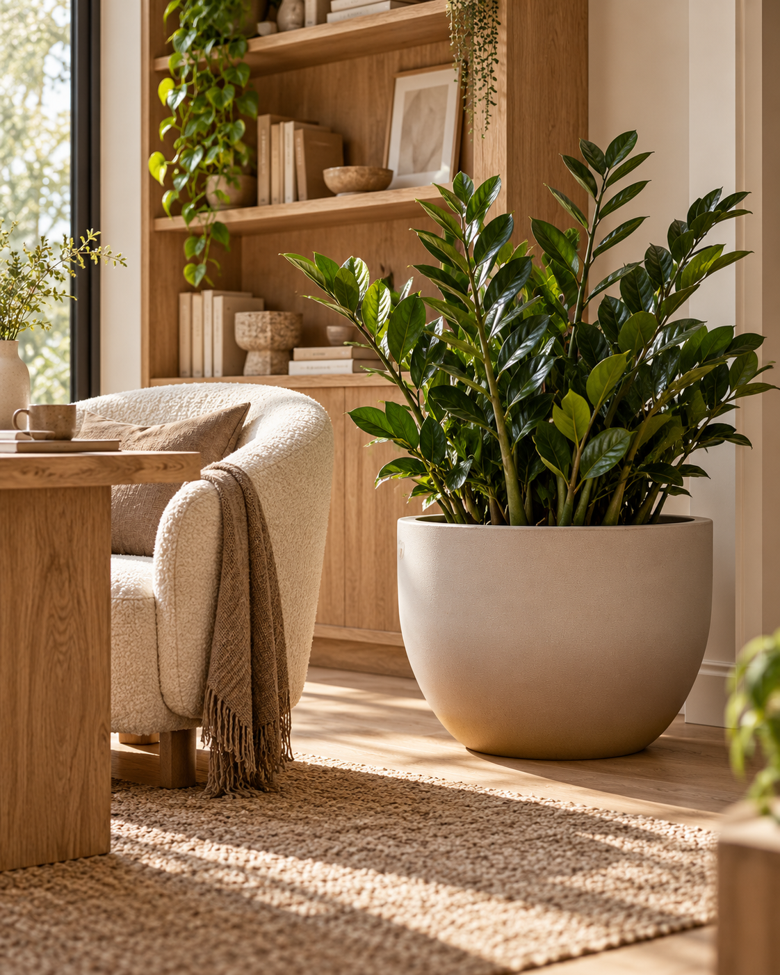 Eggy Taupe – XXL Pot – Ø55 × H43 cm