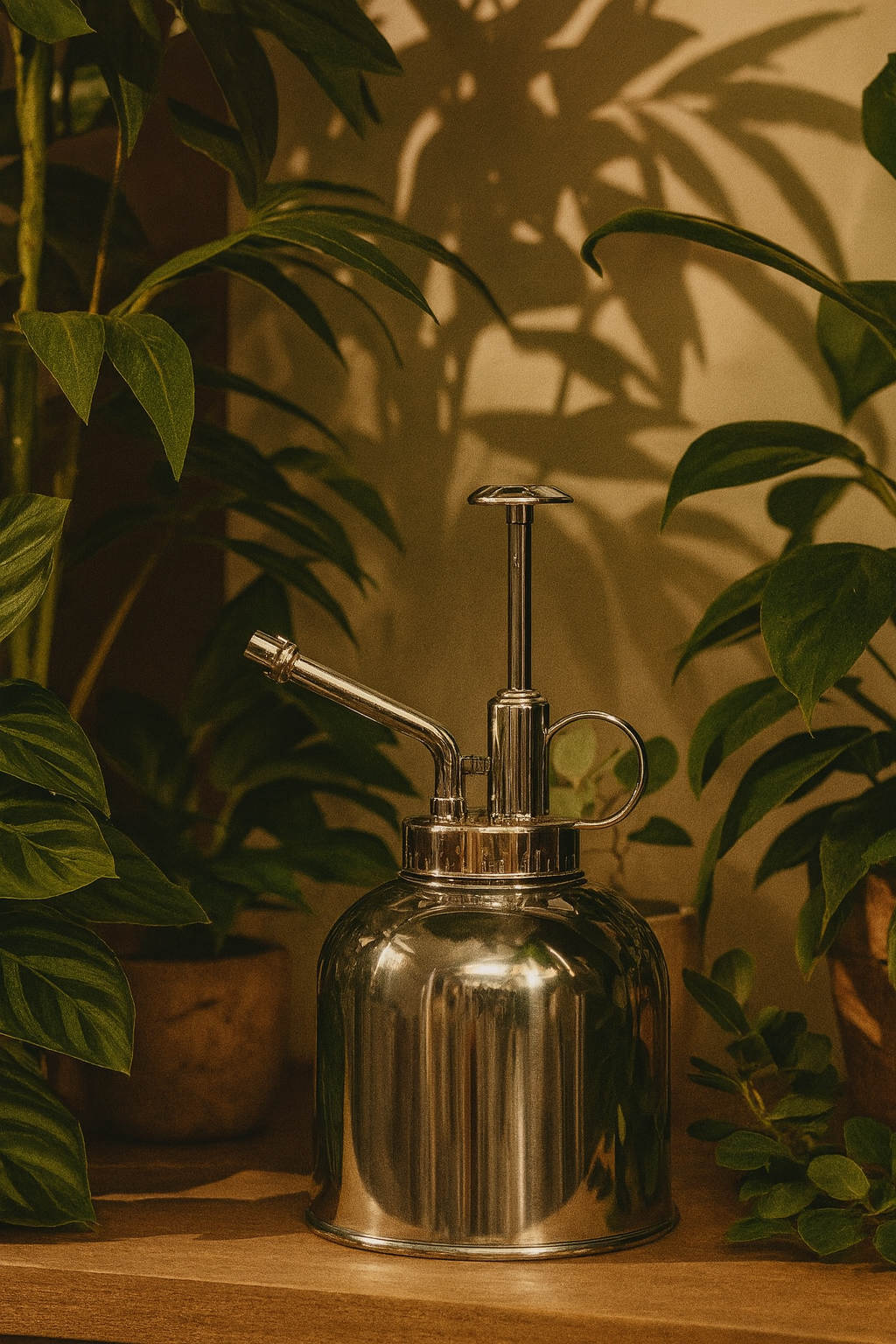 Vaporisateur d’Arrosage 300 ml – Verre & Acier Inoxydable Premium (Doré, Argenté ou Transparent)