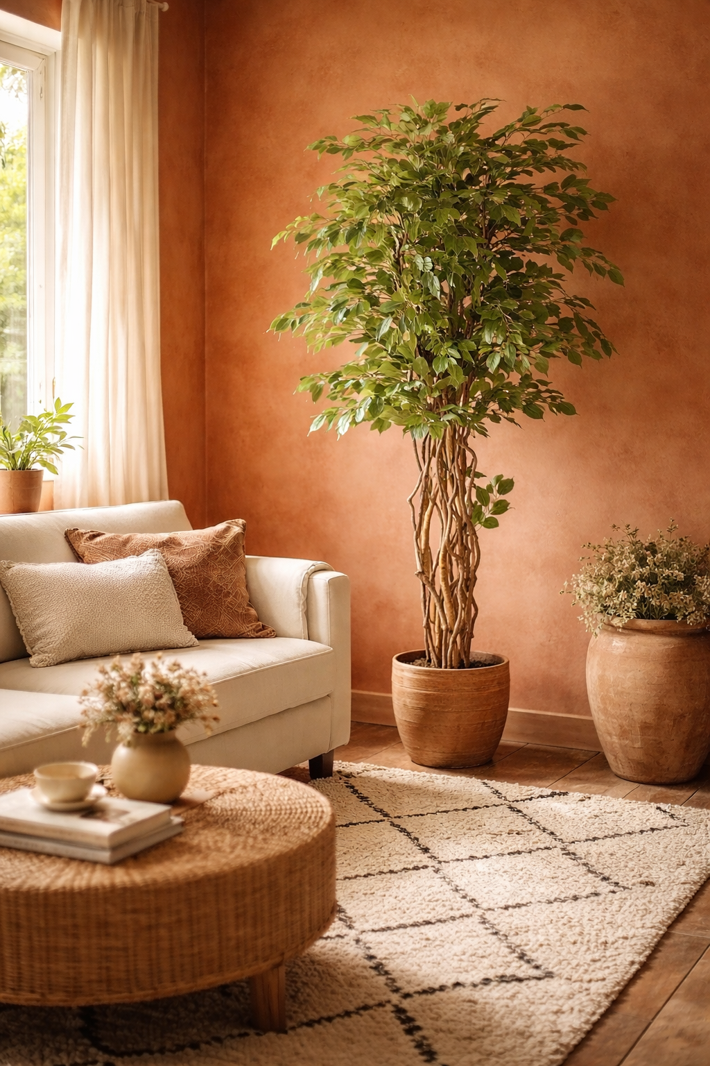 Ficus Liana artificiel 170 cm – Plante artificielle Ficus décorative réaliste