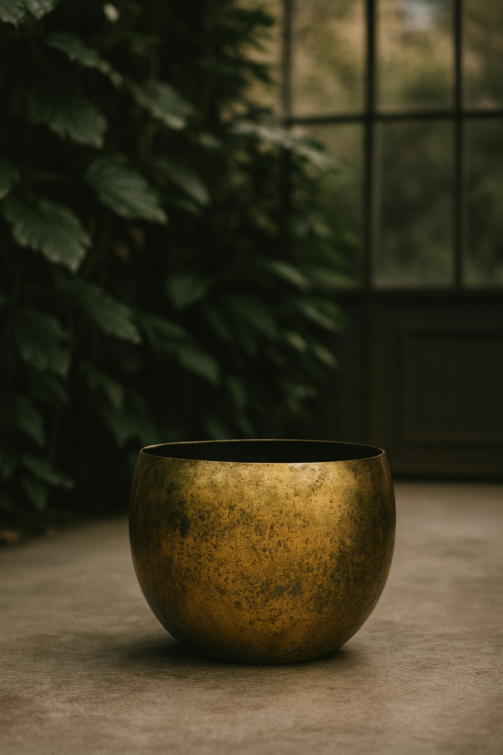 Cache-pot Ellen Brass – Laiton décoratif Ø25xH19, Ø30xH25, Ø38xH31