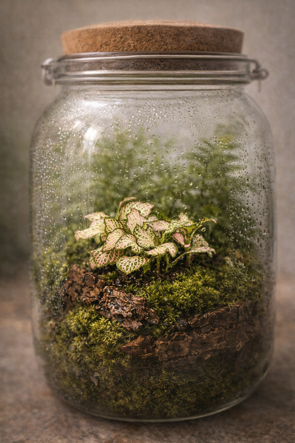 Fittonia Pink Tiger – Plante Mosaïque Rose Tropicale – Fittonia d’Intérieur Ø8,5 cm