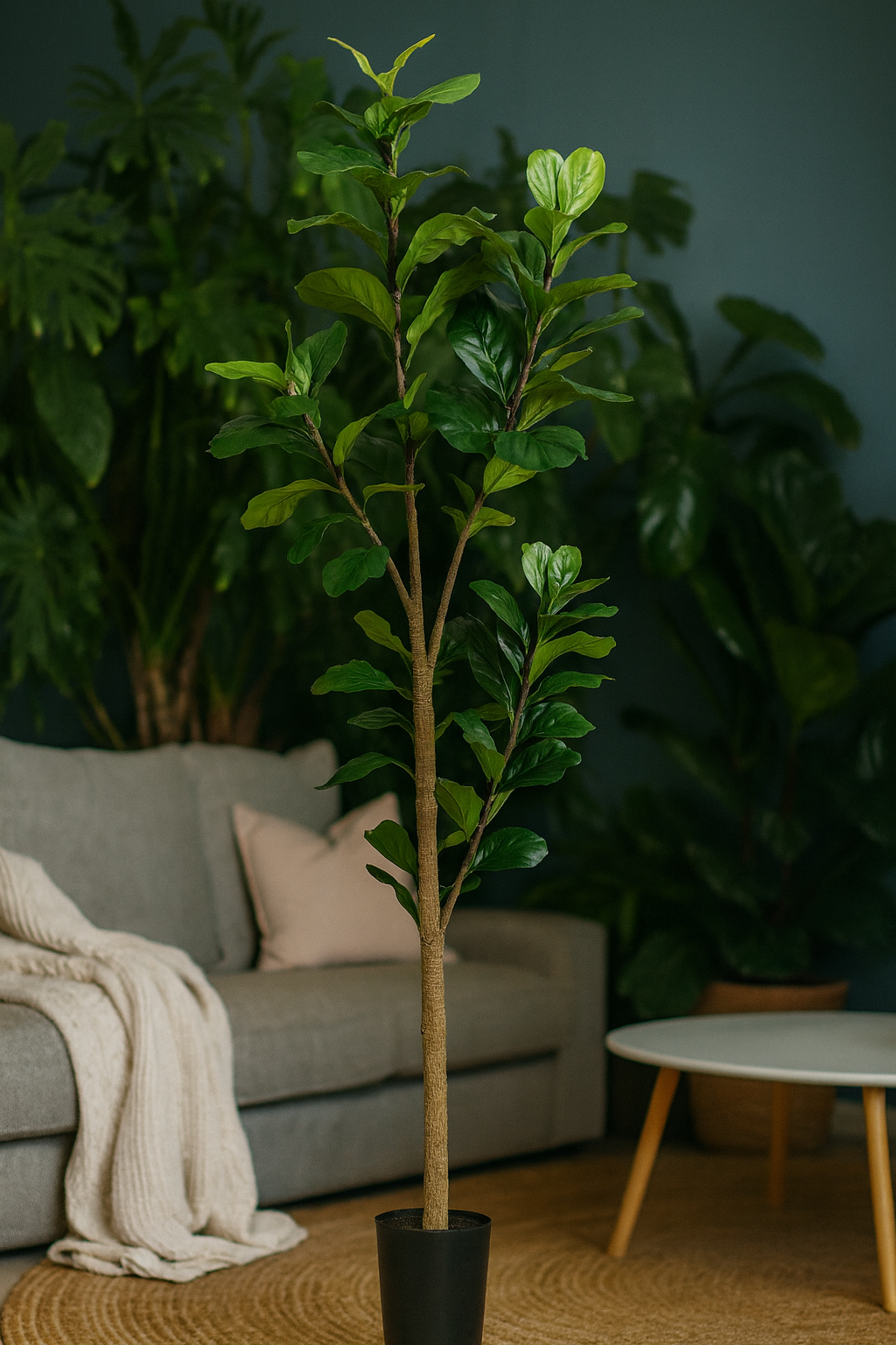 Ficus Lyrata Artificiel – Plante décorative premium – 90 à 180 cm