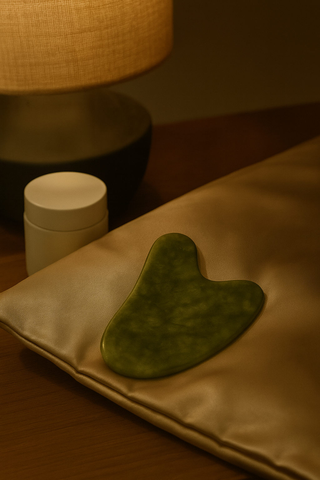 Gua Sha en Quartz Rose & Jade Naturel – Massage Facial Ancestral