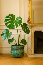 Elisa Mystic Green – Cache-pot en céramique texturé effet bronze vert – 3 tailles